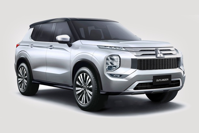 Mitsubishi Outlander 2021 hé lộ thiết kế mới táo bạo